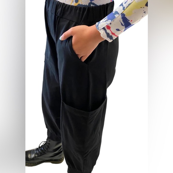 XS lagenlook fabulous 4-pocket cotton "Beth" cropped cargo pants by flutter, SF - Picture 9 of 9